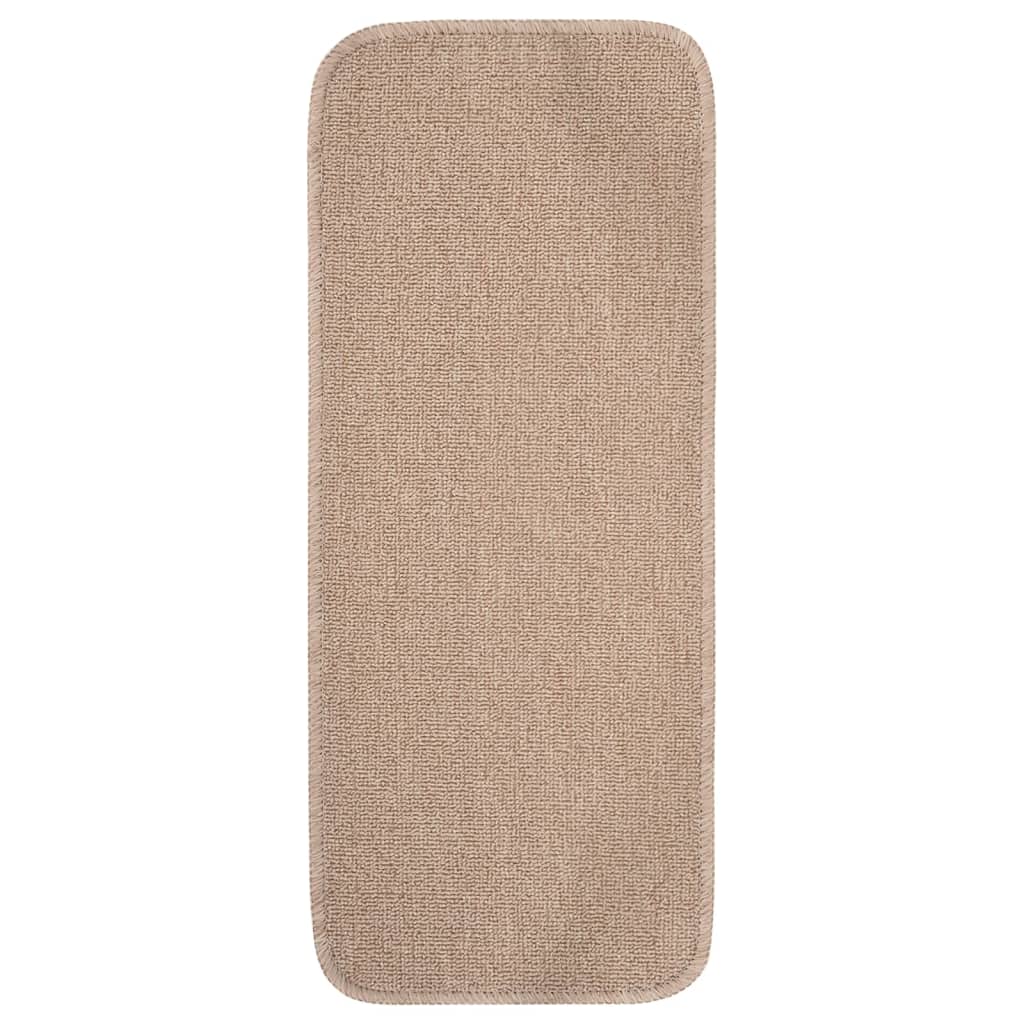 Trapmatten 15 St Anti-Slip Rechthoekig 60X25 Cm Beige