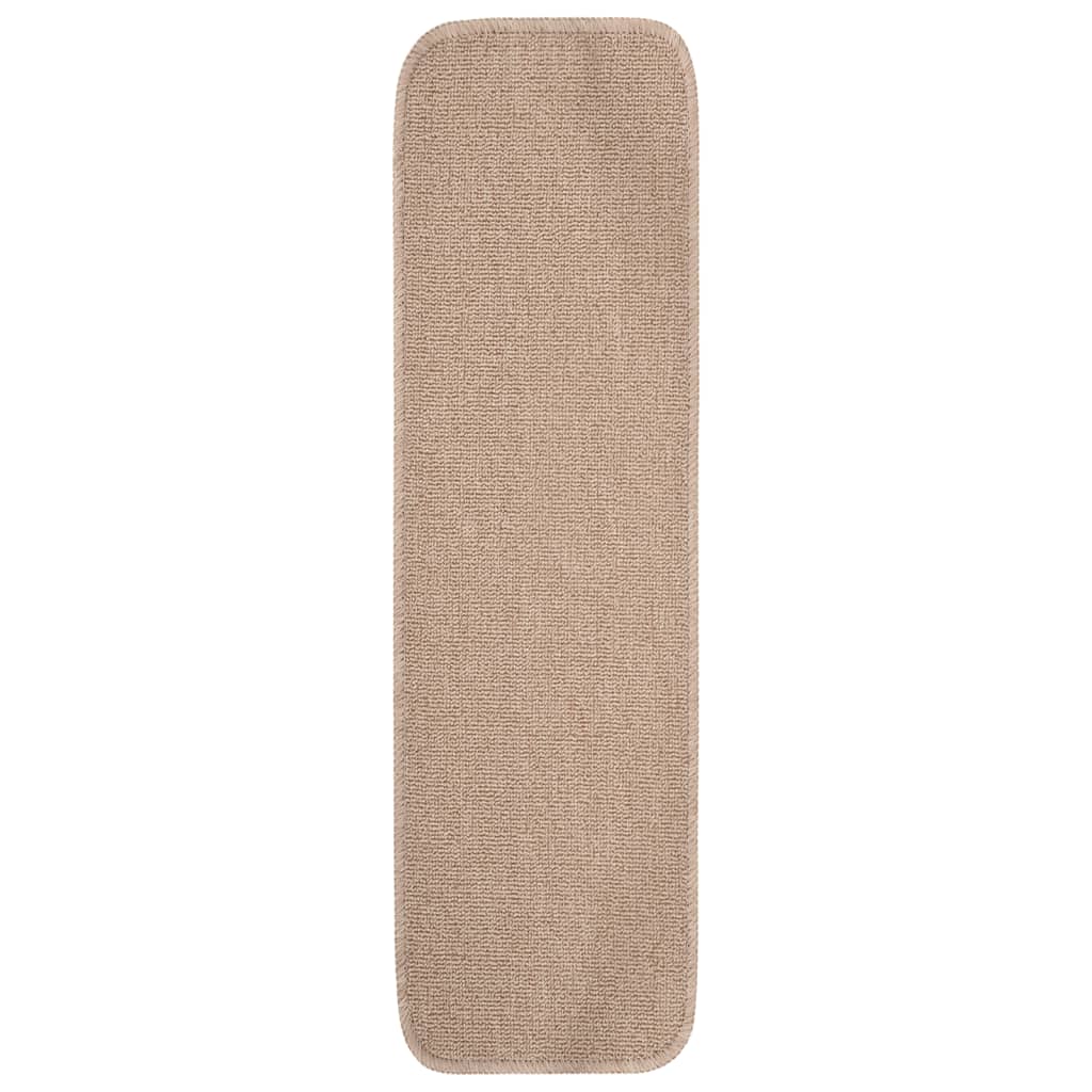 Trapmatten 15 St Anti-Slip Rechthoekig 75X20 Cm Beige
