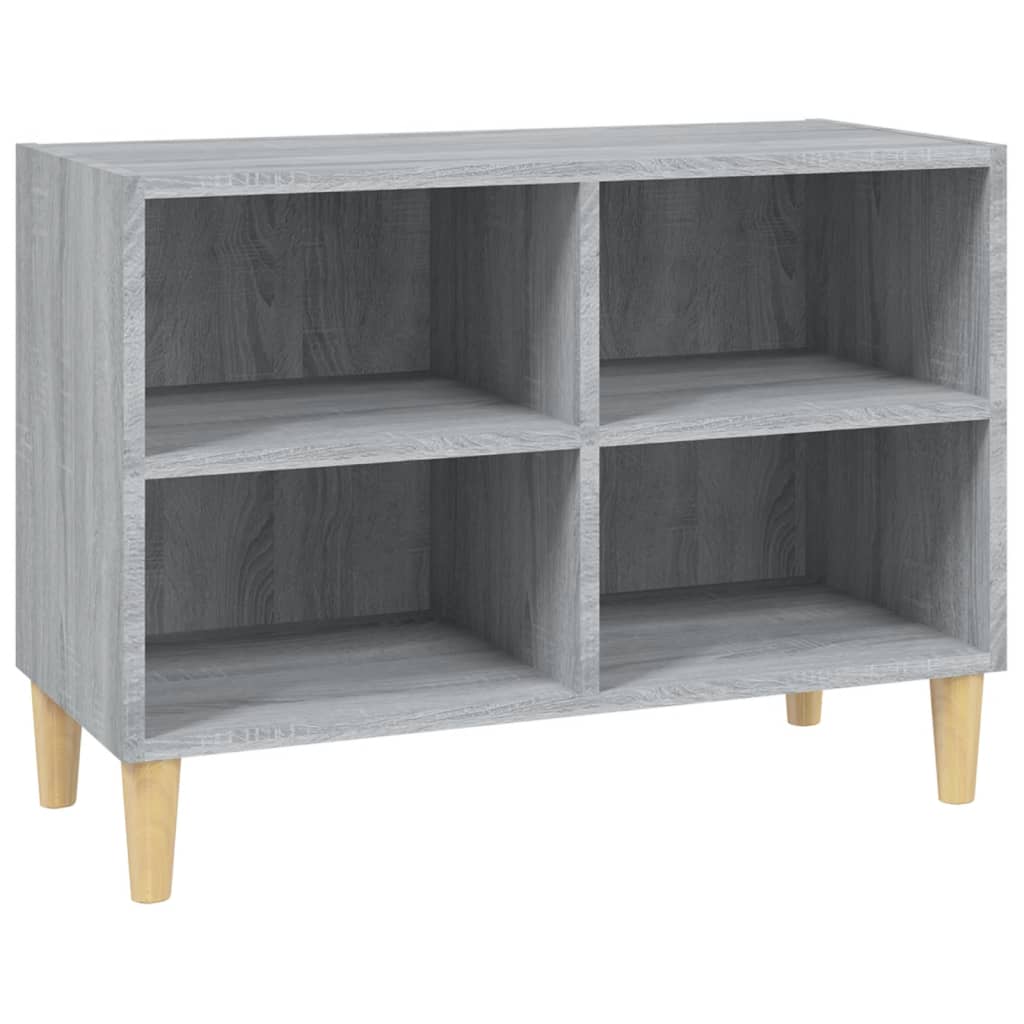 Tv-Meubel Met Houten Poten 69,5X30X50 Cm Grijs Sonoma Eiken