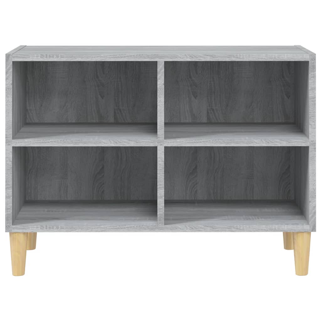 Tv-Meubel Met Houten Poten 69,5X30X50 Cm Grijs Sonoma Eiken