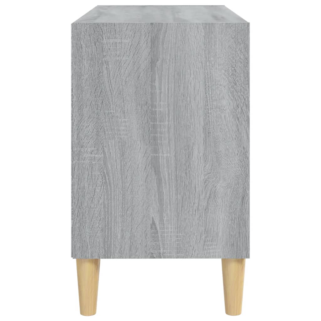Tv-Meubel Met Houten Poten 69,5X30X50 Cm Grijs Sonoma Eiken