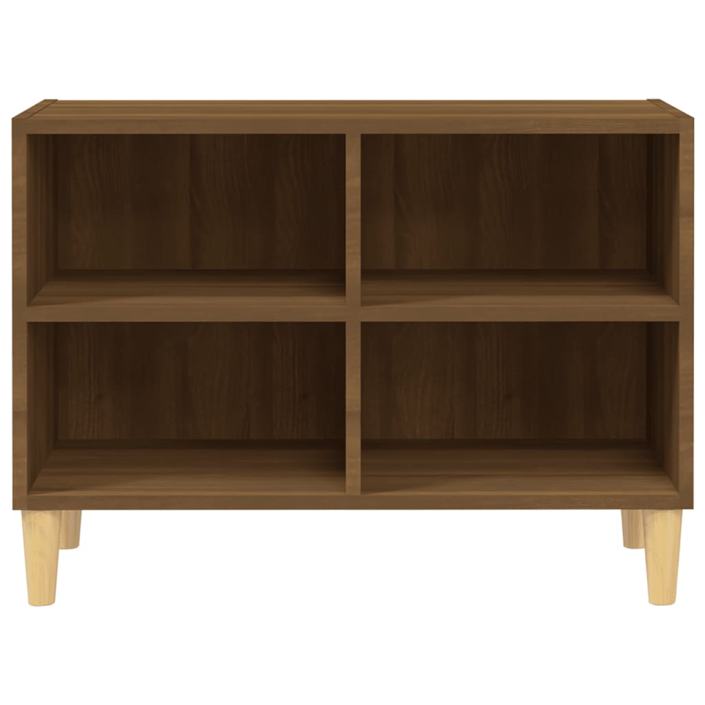 Tv-Meubel Met Houten Poten 69,5X30X50 Cm Bruineikenkleurig