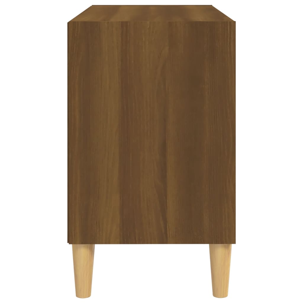 Tv-Meubel Met Houten Poten 69,5X30X50 Cm Bruineikenkleurig