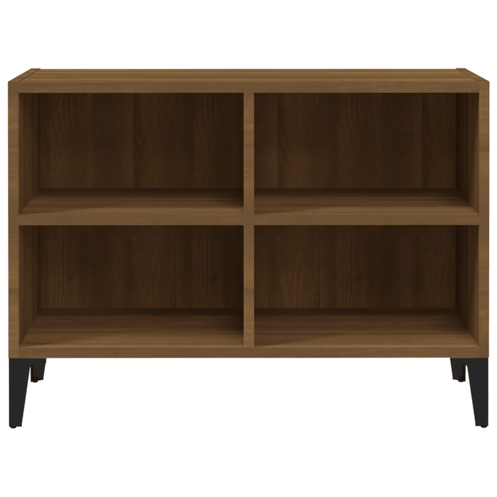 Tv-Meubel Met Metalen Poten 69,5X30X50 Cm Bruineikenkleurig