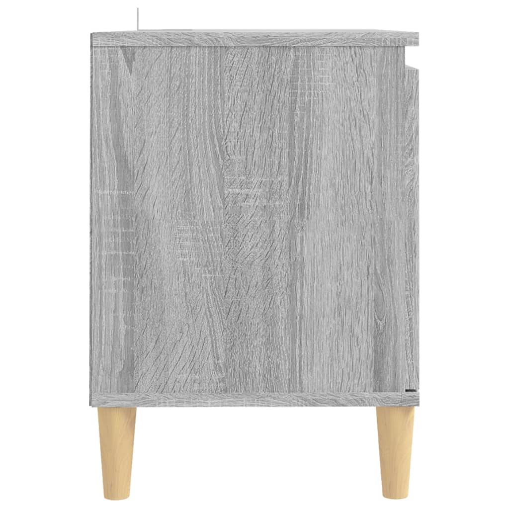 Tv-Meubel Met Houten Poten 103,5X35X50 Cm Grijs Sonoma Eiken