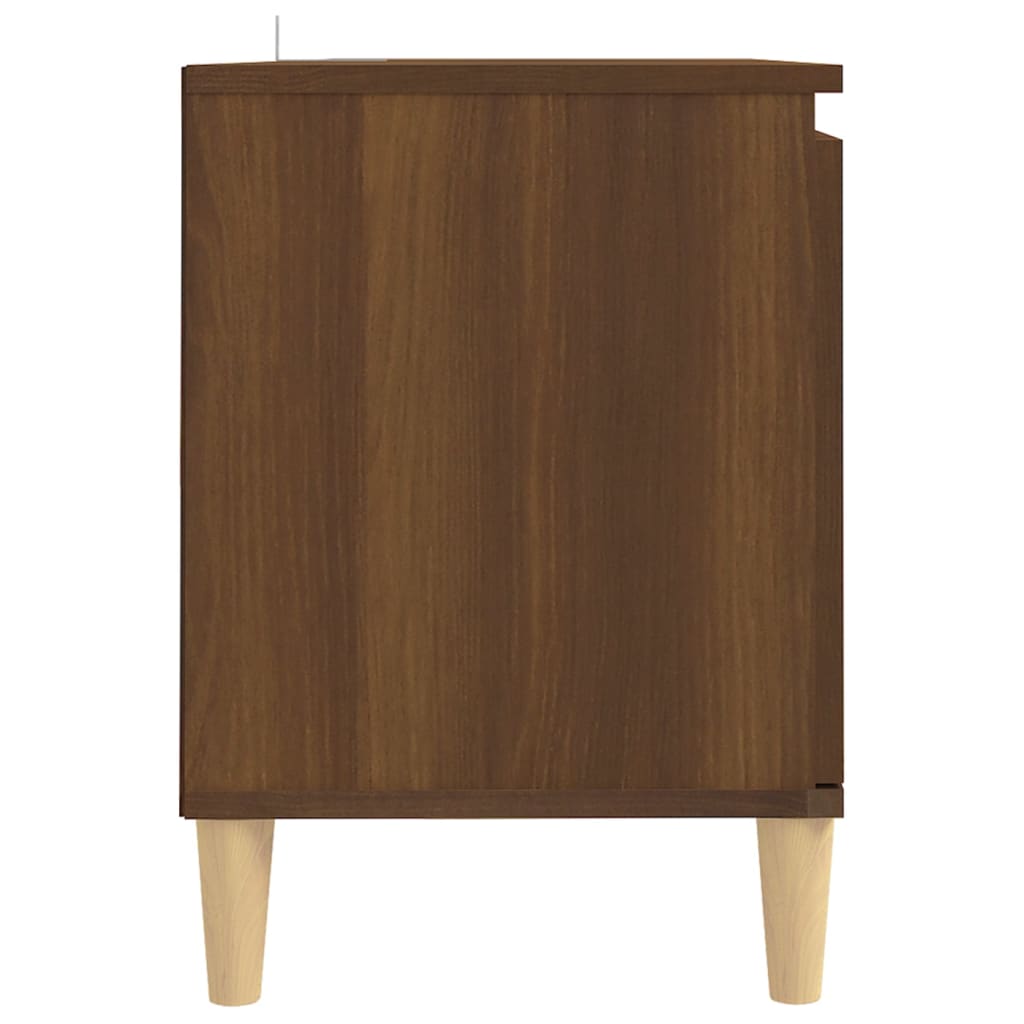 Tv-Meubel Met Houten Poten 103,5X35X50 Cm Bruineikenkleurig
