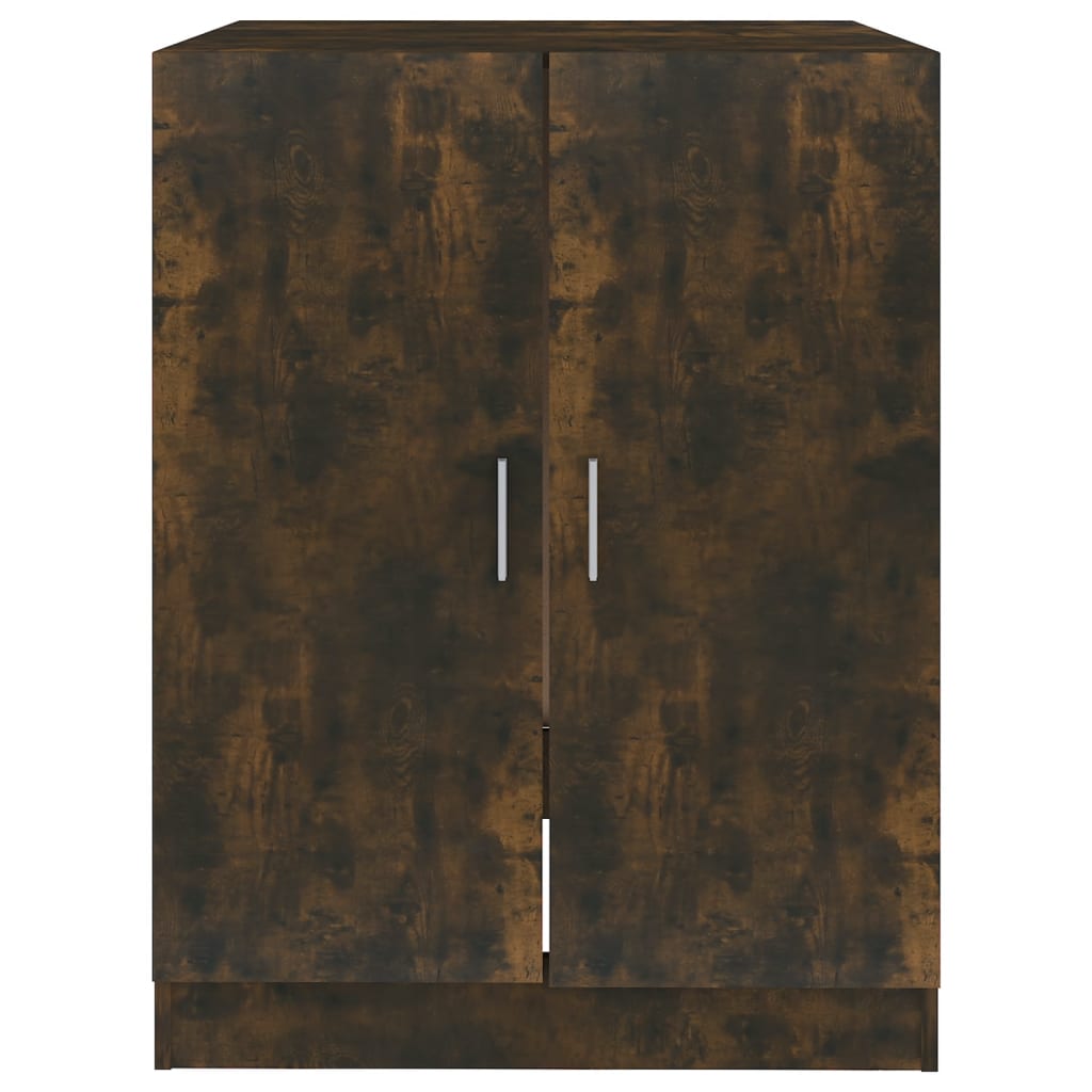 Wasmachinekast 71X71,5X91,5 Cm Gerookt Eikenkleurig
