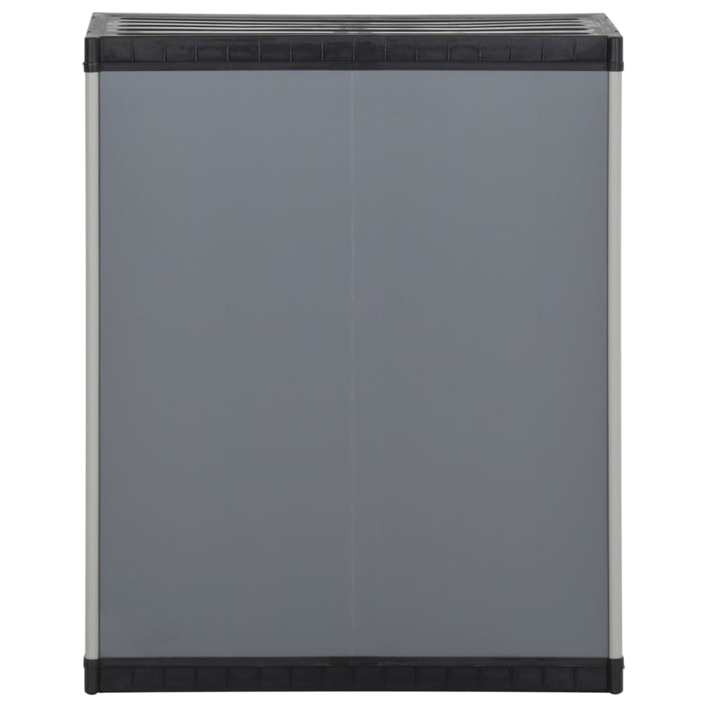 Tuinafvalkast 68X40X85 Cm Polypropeen Grijs En Zwart