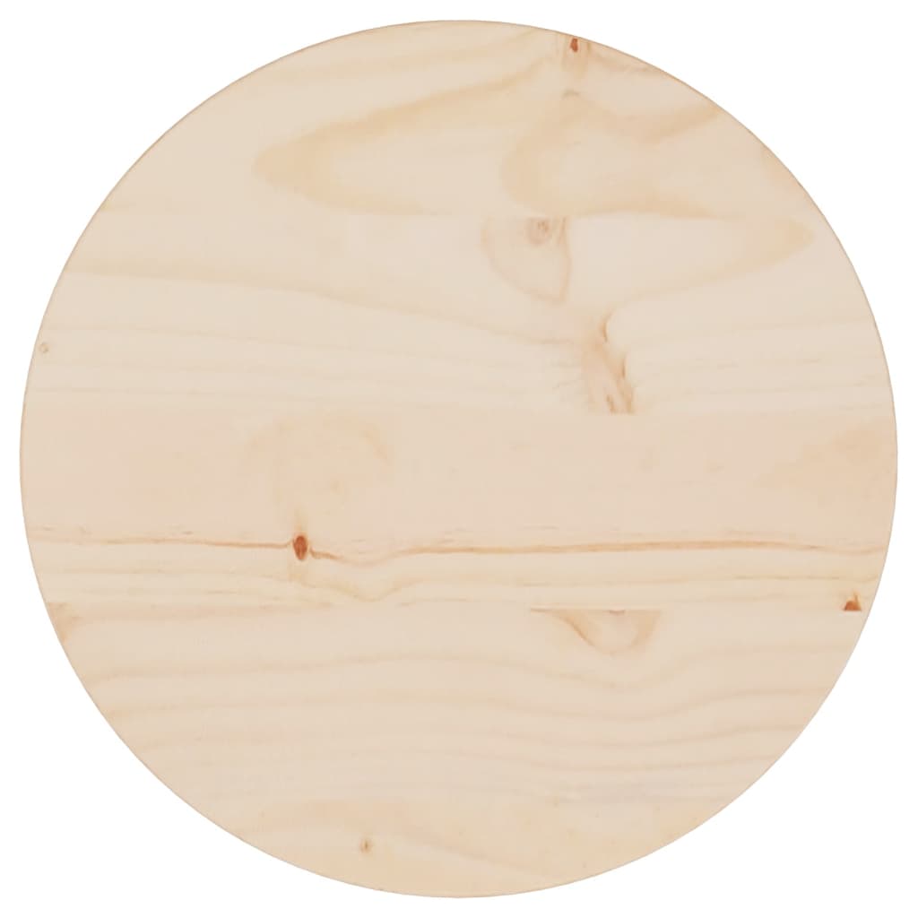Tafelblad Ø30X2,5 Cm Massief Grenenhout
