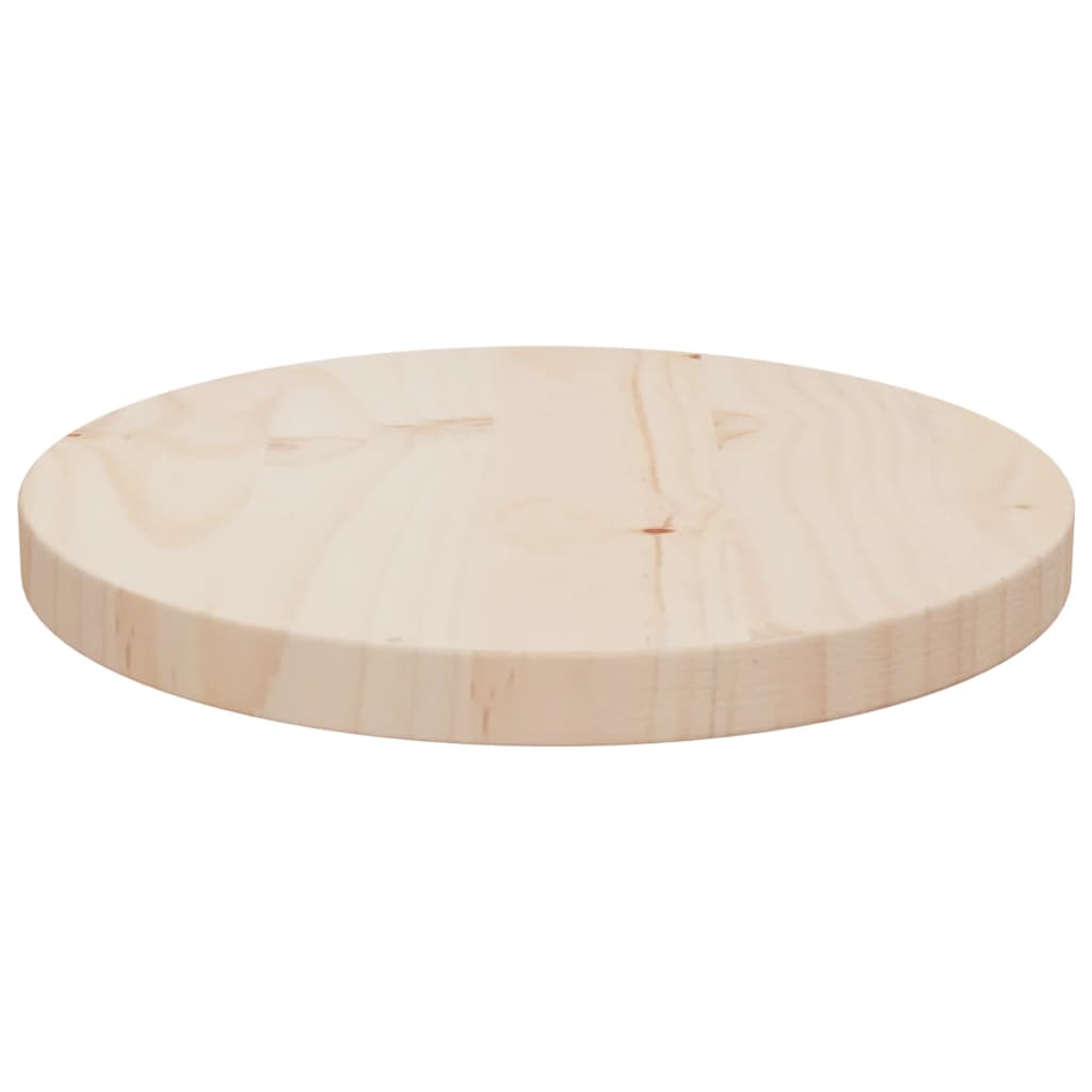 Tafelblad Ø30X2,5 Cm Massief Grenenhout