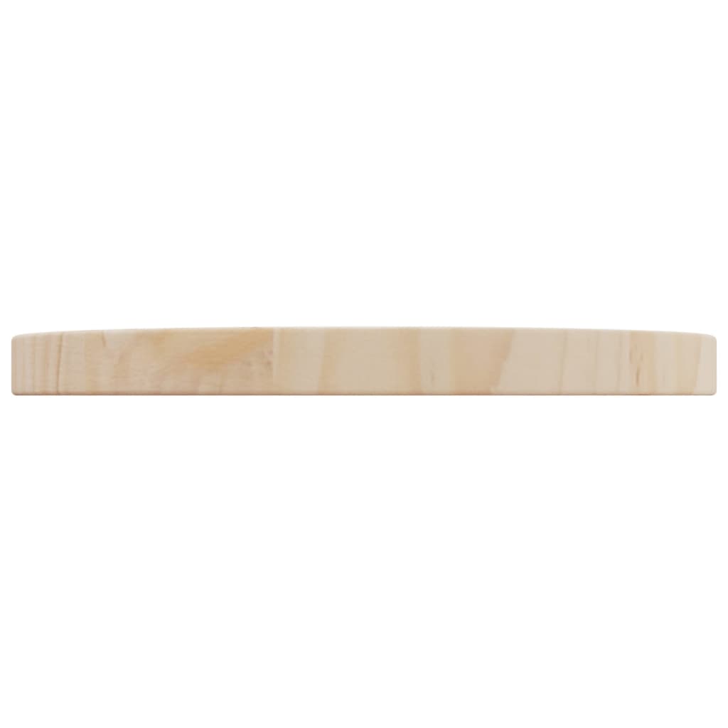 Tafelblad Ø30X2,5 Cm Massief Grenenhout