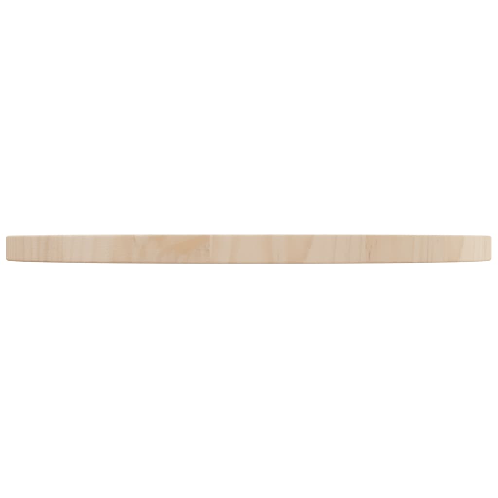 Tafelblad Ø50X2,5 Cm Massief Grenenhout