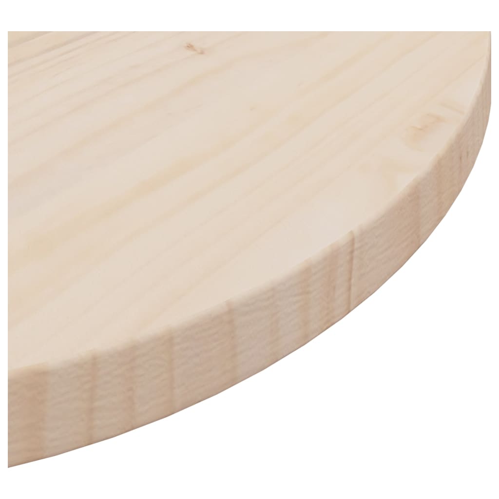 Tafelblad Ø50X2,5 Cm Massief Grenenhout