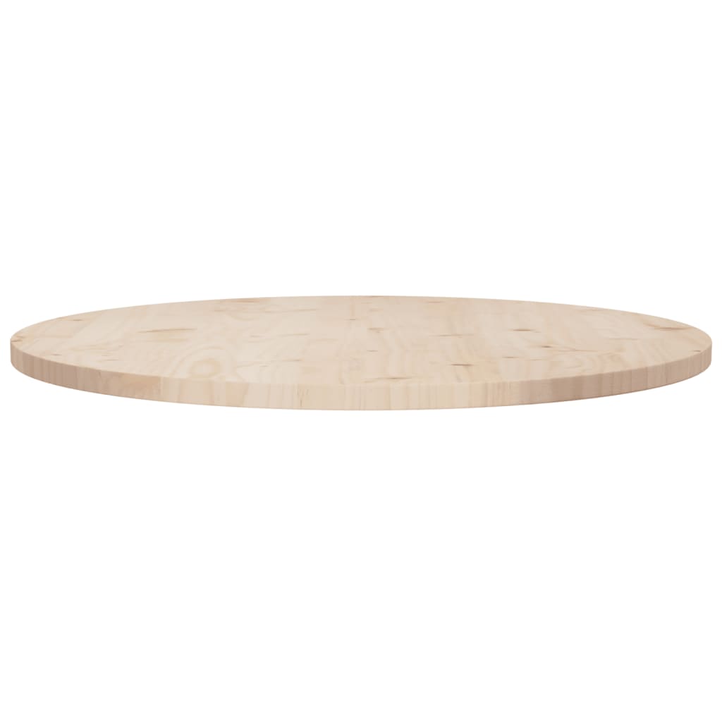 Tafelblad Ø80X2,5 Cm Massief Grenenhout