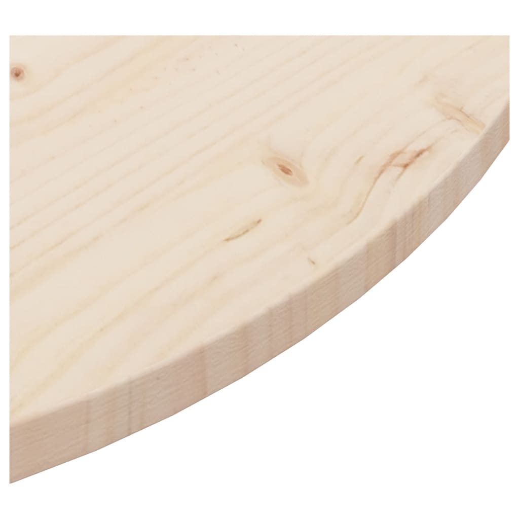 Tafelblad Ø90X2,5 Cm Massief Grenenhout
