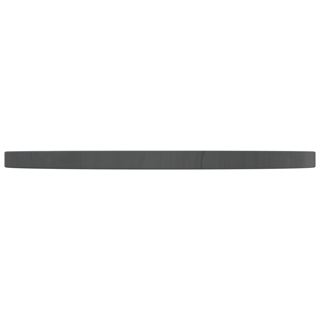 Tafelblad Ø50X2,5 Cm Massief Grenenhout Grijs