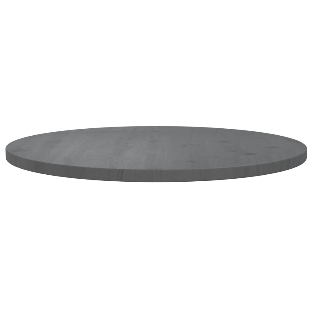 Tafelblad Ø70X2,5 Cm Massief Grenenhout Grijs