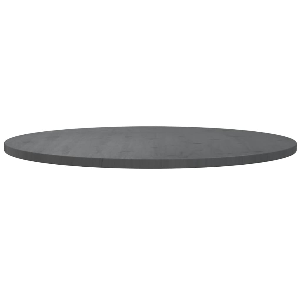 Tafelblad Ø90X2,5 Cm Massief Grenenhout Grijs