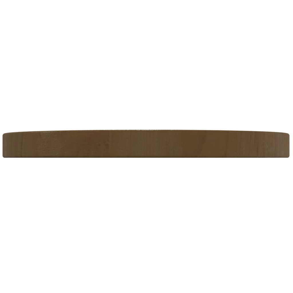 Tafelblad Ø30X2,5 Cm Massief Grenenhout Bruin