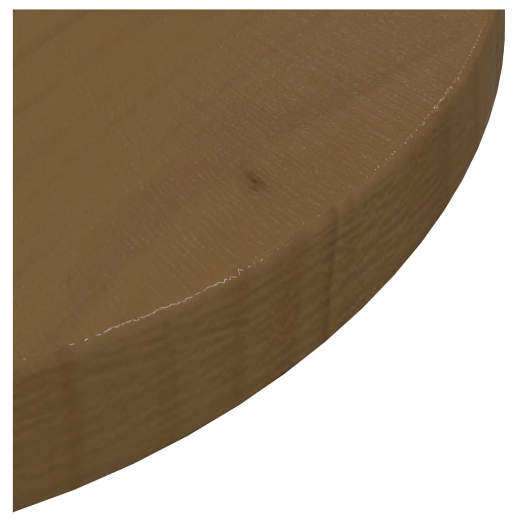 Tafelblad Ø30X2,5 Cm Massief Grenenhout Bruin