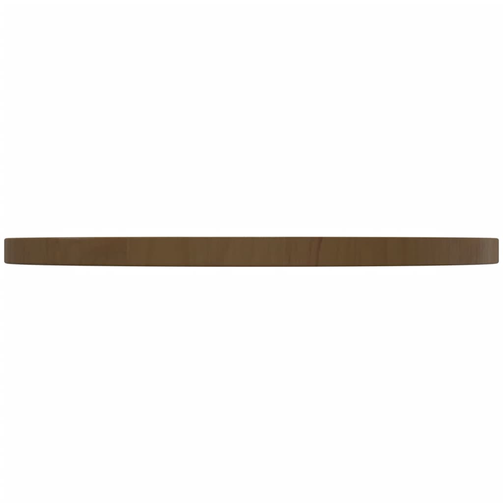 Tafelblad Ø50X2,5 Cm Massief Grenenhout Bruin