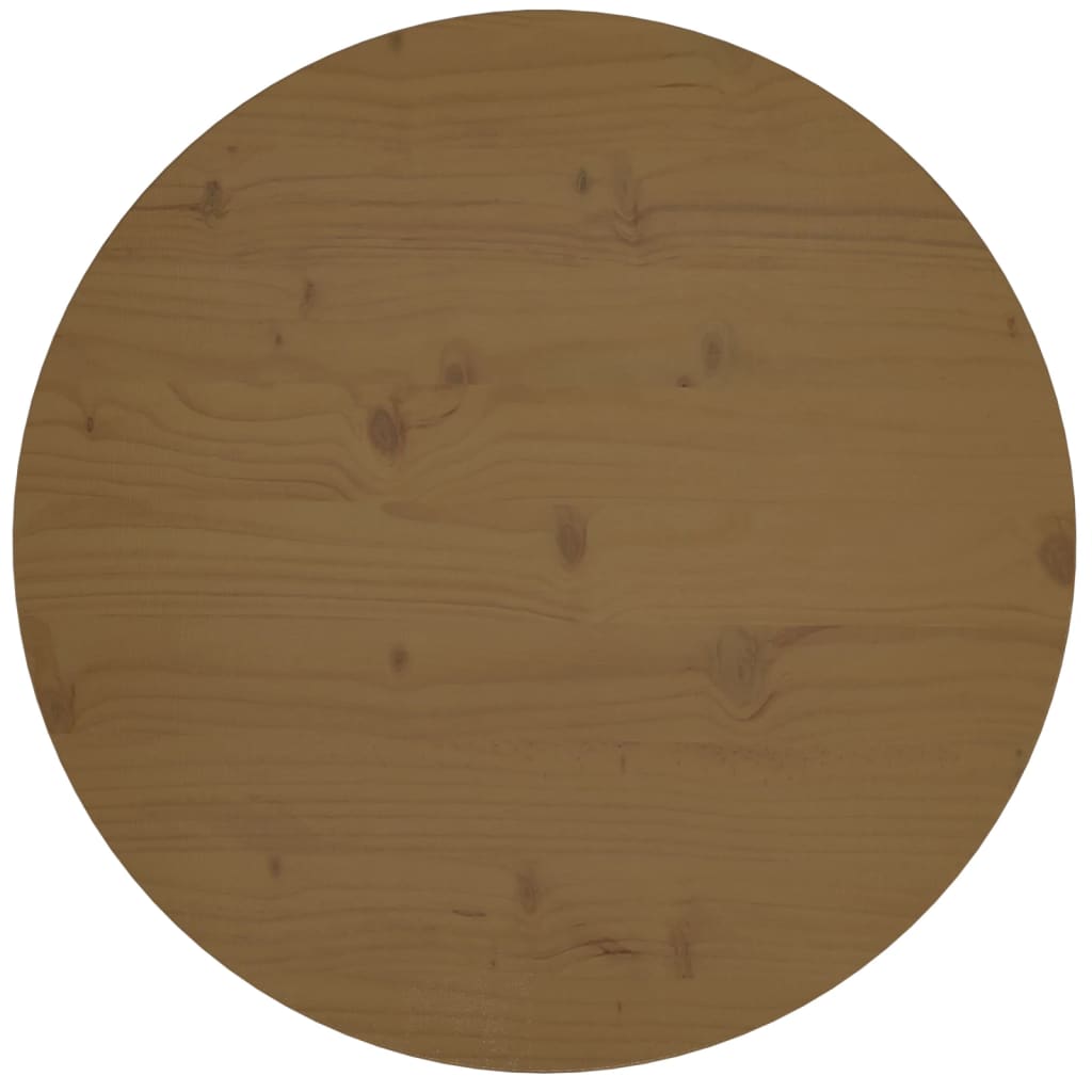 Tafelblad Ø60X2,5 Cm Massief Grenenhout Bruin