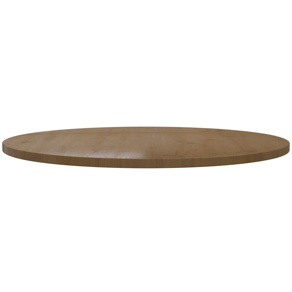 Tafelblad Ø90X2,5 Cm Massief Grenenhout Bruin