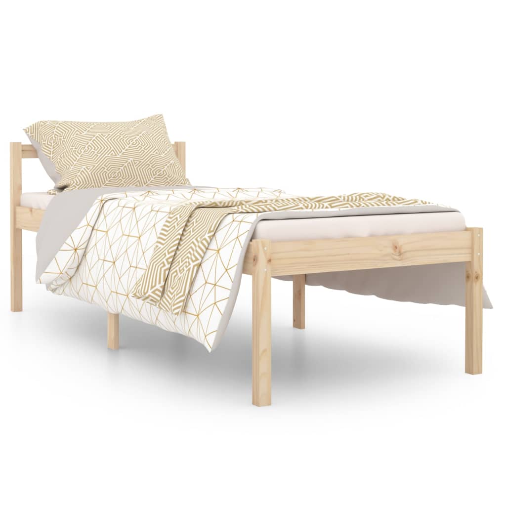 Bedframe Massief Hout 75X190 Cm 2Ft6 Small Single