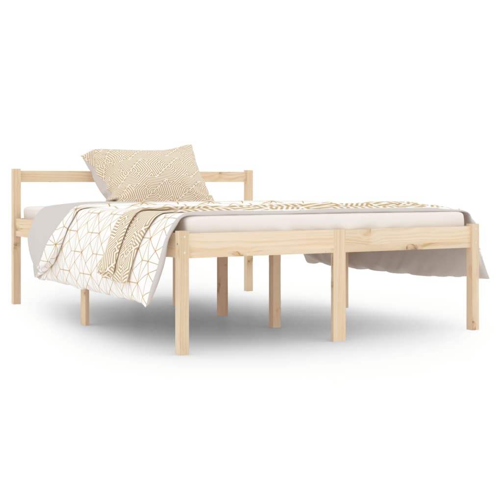 Bedframe Massief Grenenhout 135X190 Cm 4Ft6 Double
