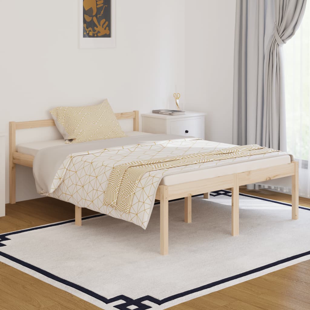 Bedframe Massief Grenenhout 135X190 Cm 4Ft6 Double