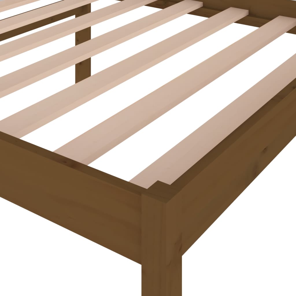 Bedframe Massief Grenenhout Honingbruin 100X200 Cm
