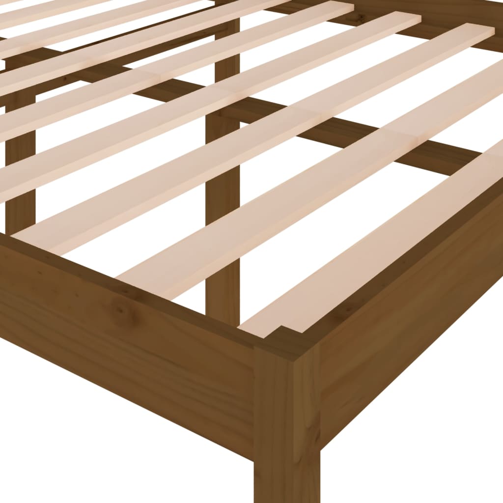 Bedframe Massief Grenenhout Honingbruin 120X200 Cm