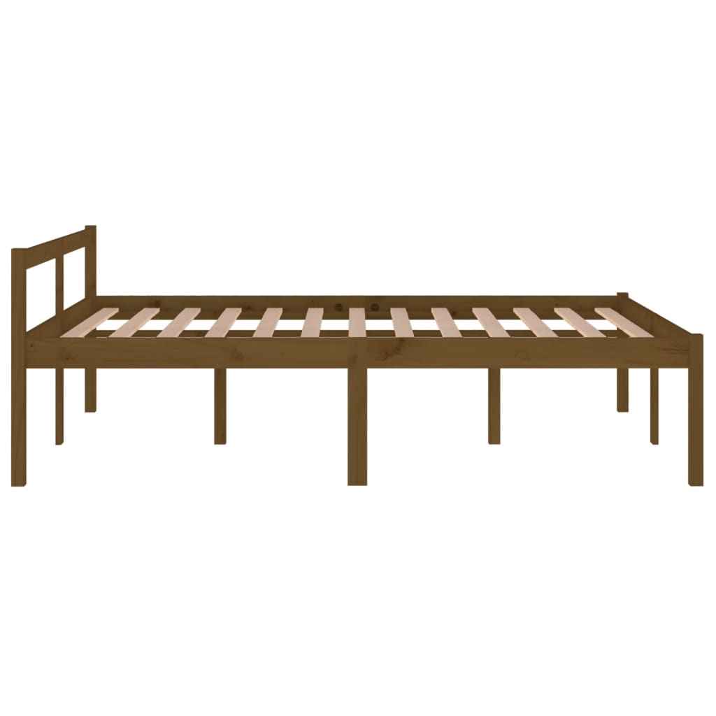 Bedframe Massief Grenenhout Honingbruin 140X200 Cm