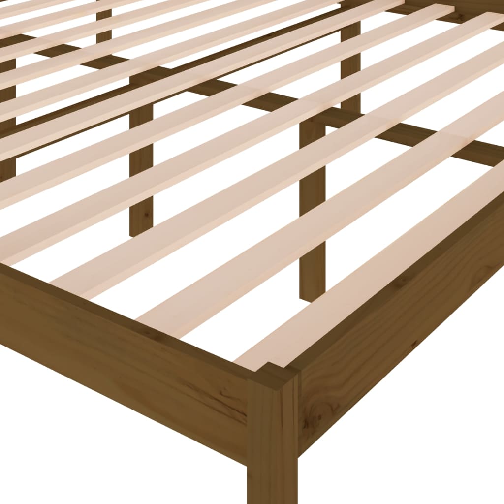 Bedframe Grenenhout Honingbruin 180X200 Cm 6Ft Super King