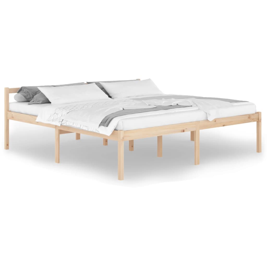 Bedframe Massief Grenenhout 200X200 Cm