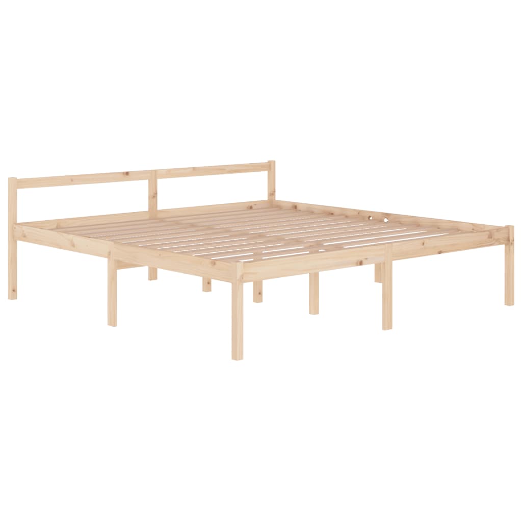Bedframe Massief Grenenhout 200X200 Cm
