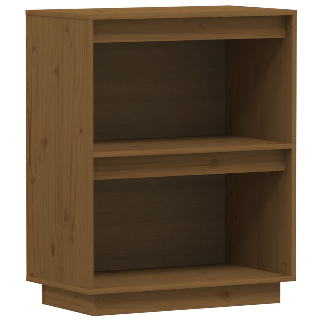 Wandkast 60X34X75 Cm Massief Grenenhout Honingbruin