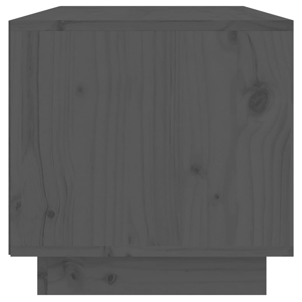 Tv-Meubel 60X35X35 Cm Massief Grenenhout Grijs