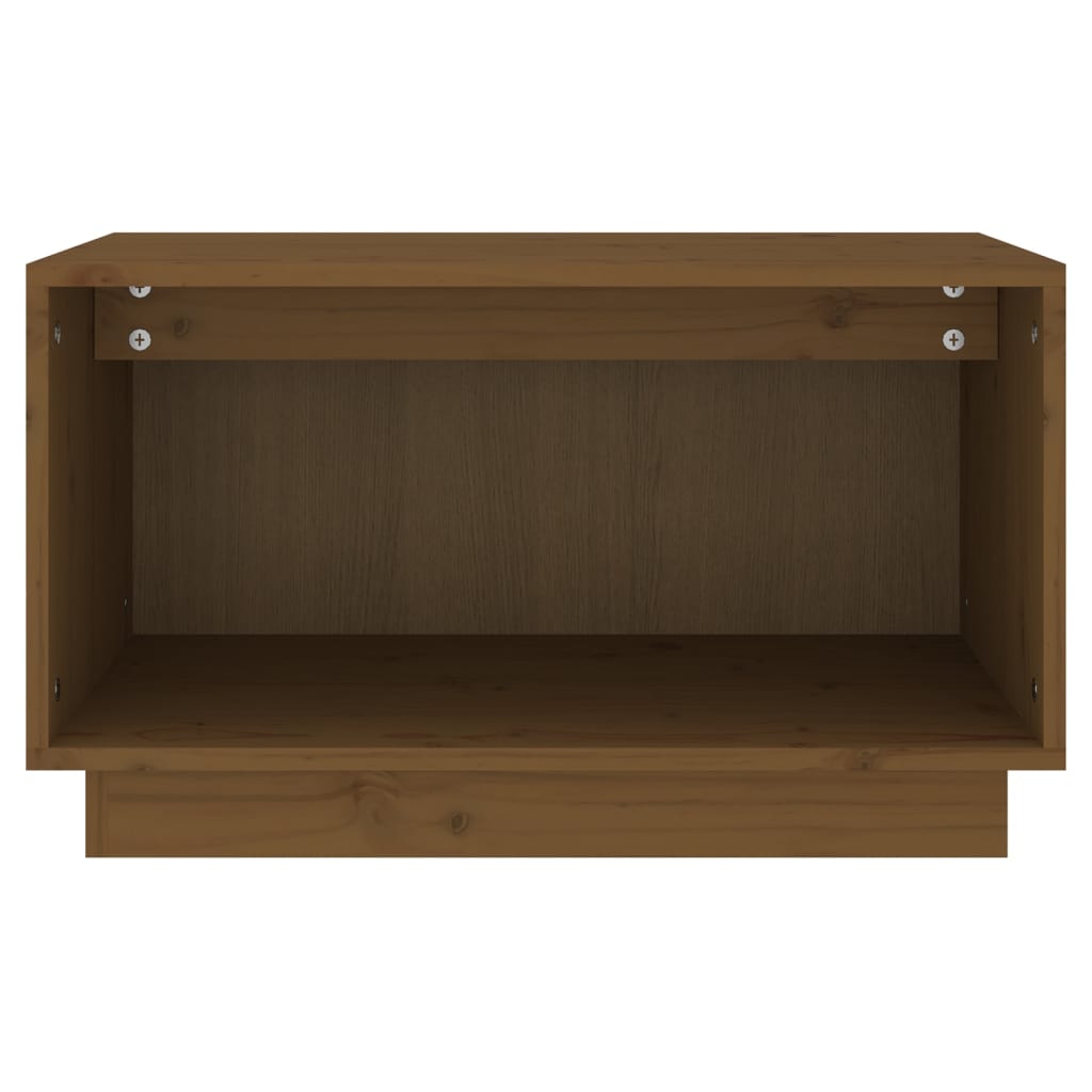 Tv-Meubel 60X35X35 Cm Massief Grenenhout Honingbruin