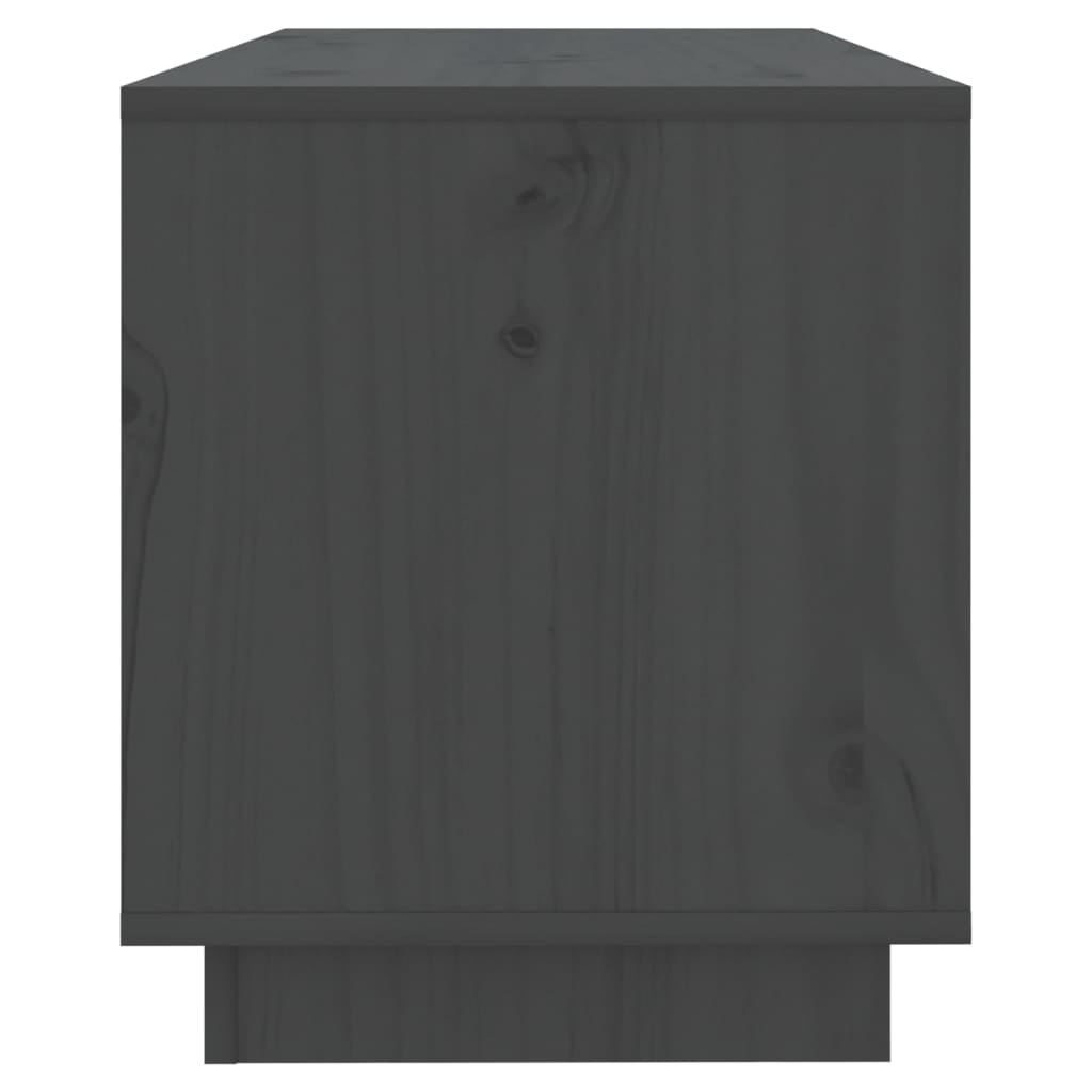 Tv-Meubel 74X34X40 Cm Massief Grenenhout Grijs