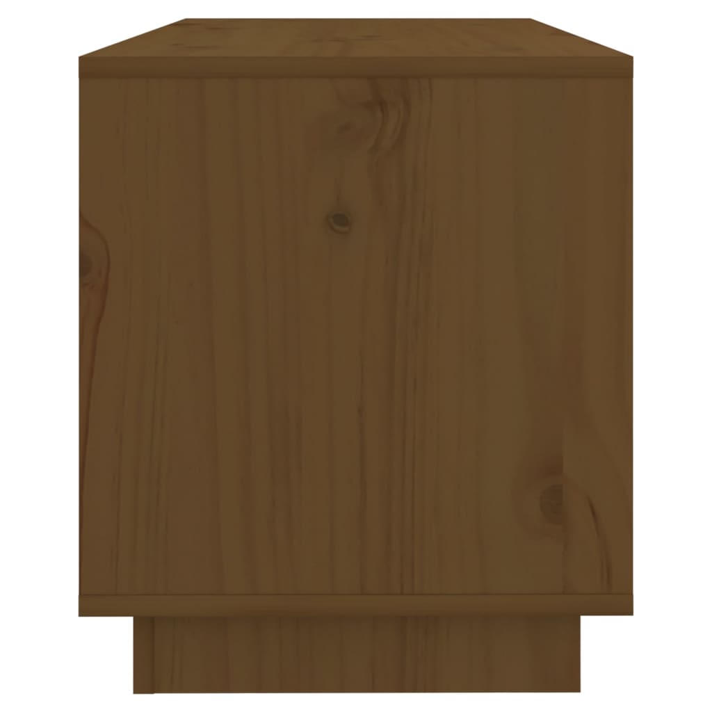 Tv-Meubel 74X34X40 Cm Massief Grenenhout Honingbruin