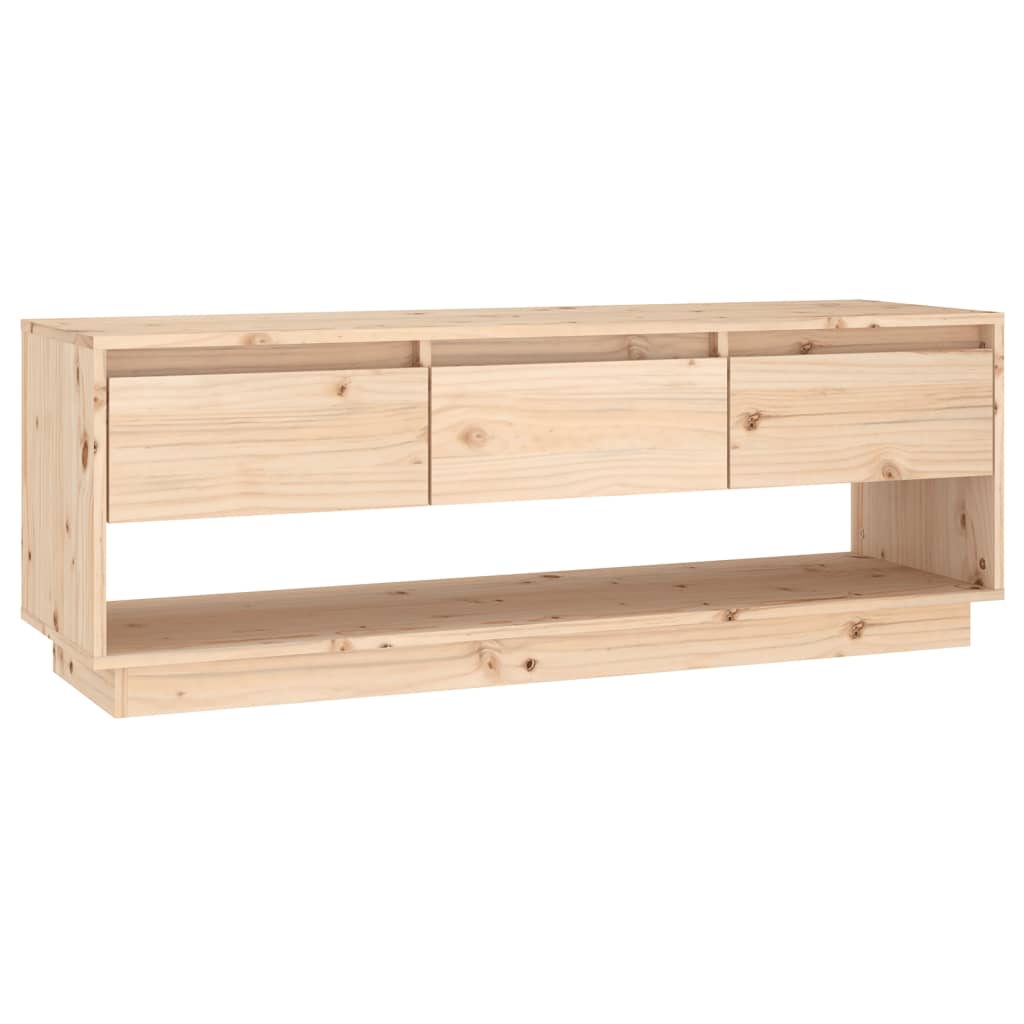 Tv-Meubel 110,5X34X40 Cm Massief Grenenhout