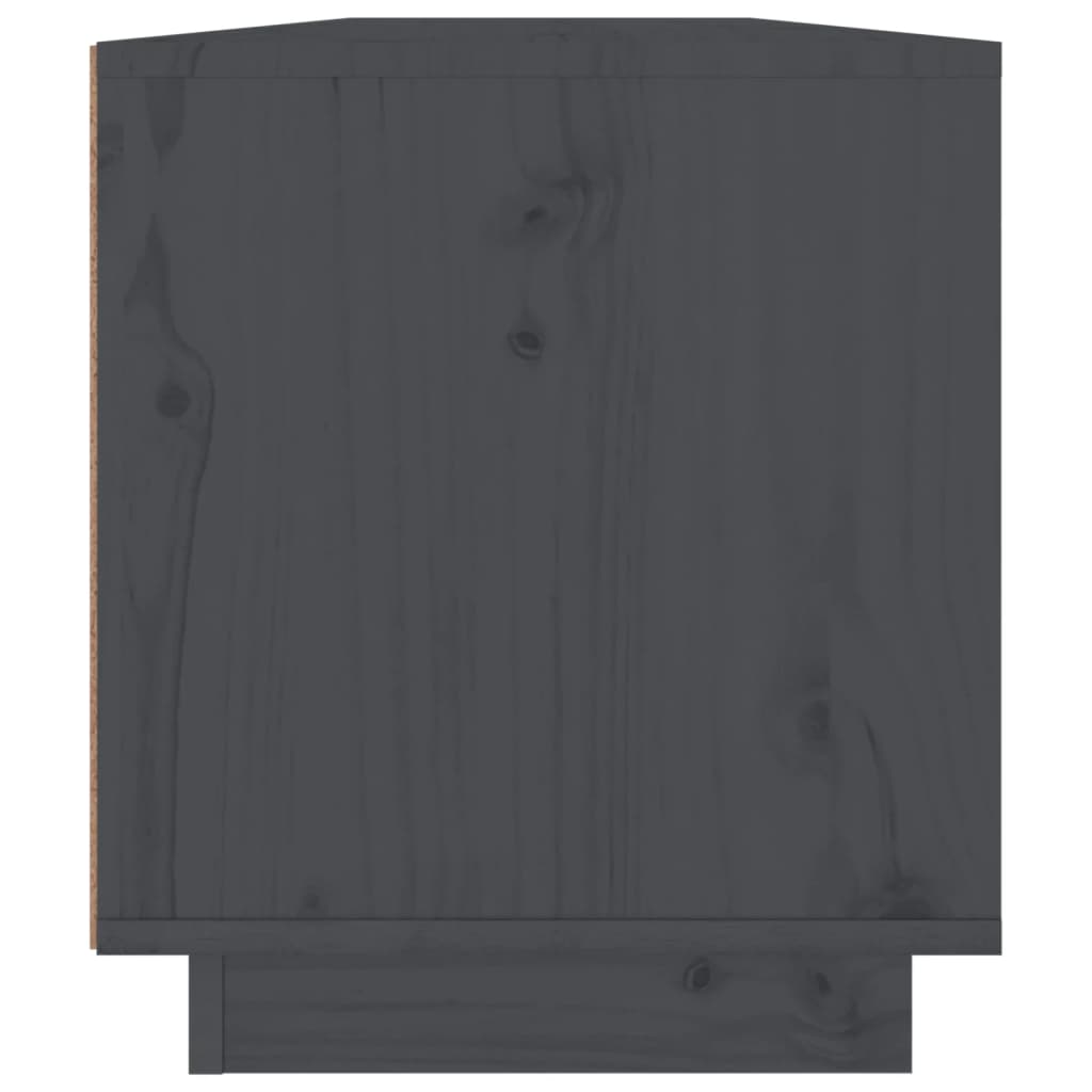Tv-Meubel 110X34X40 Cm Massief Grenenhout Grijs