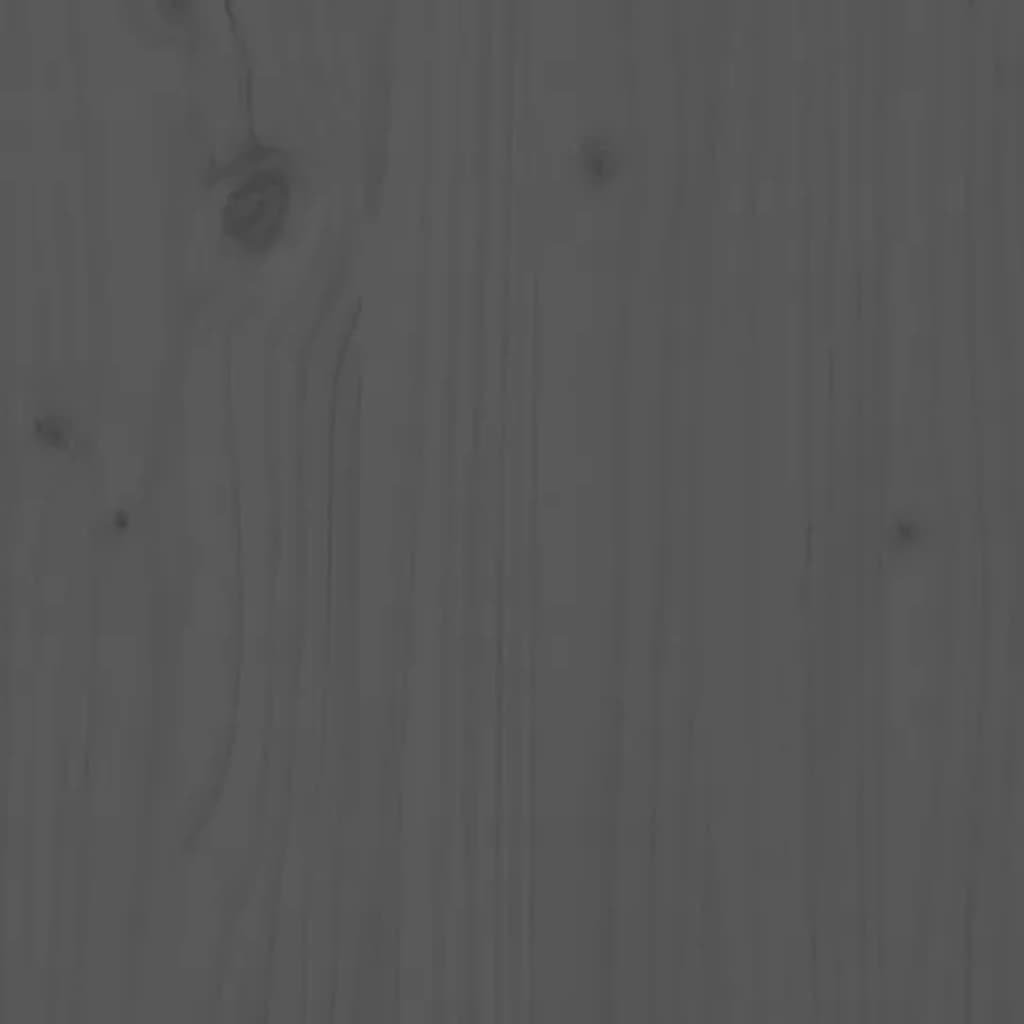 Tv-Meubel 110X34X40 Cm Massief Grenenhout Grijs