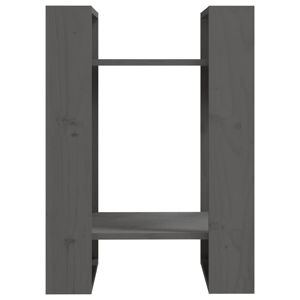 Boekenkast/Kamerscherm 41X35X57 Cm Massief Grenenhout Grijs