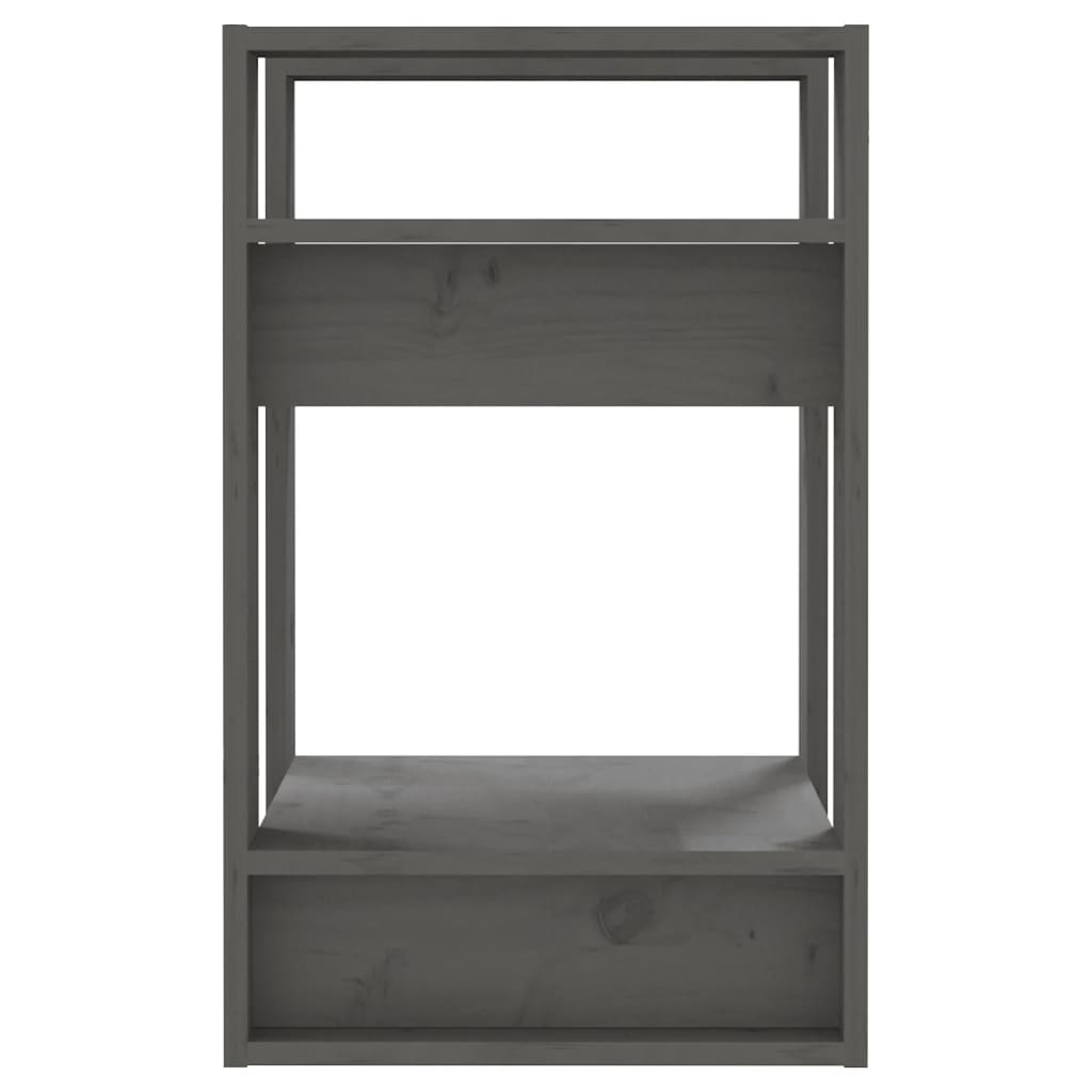 Boekenkast/Kamerscherm 41X35X57 Cm Massief Grenenhout Grijs