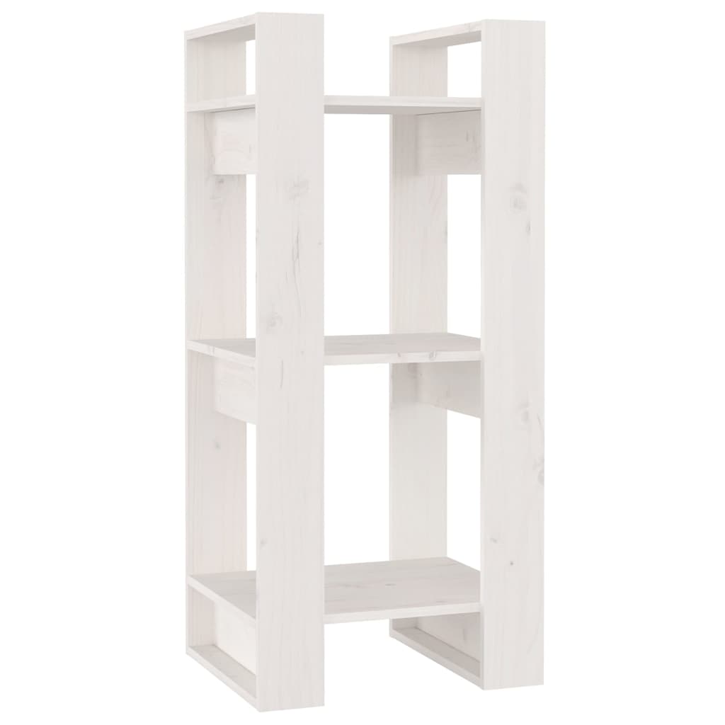 Boekenkast/Kamerscherm 41X35X91 Cm Massief Grenenhout Wit