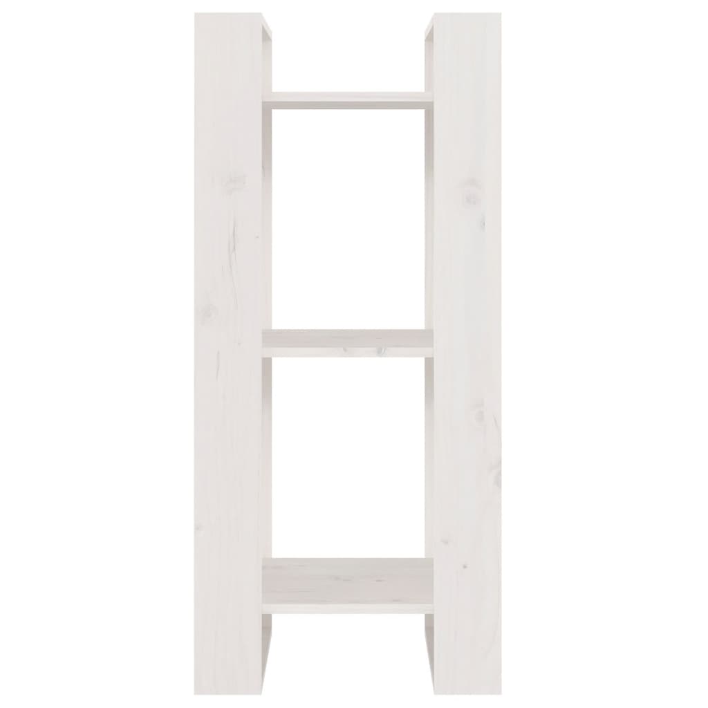 Boekenkast/Kamerscherm 41X35X91 Cm Massief Grenenhout Wit