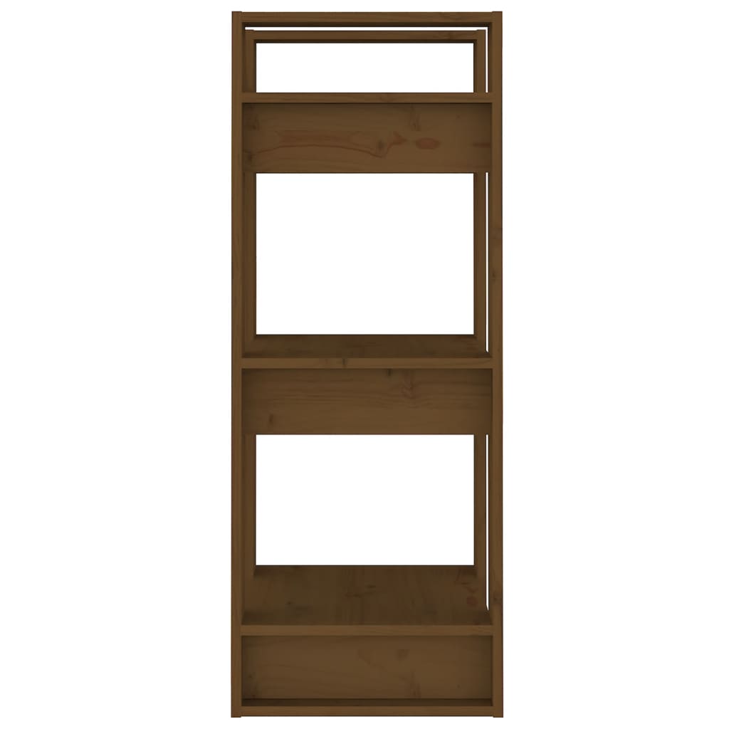 Boekenkast/Kamerscherm 41X35X91 Cm Massief Hout Honingbruin