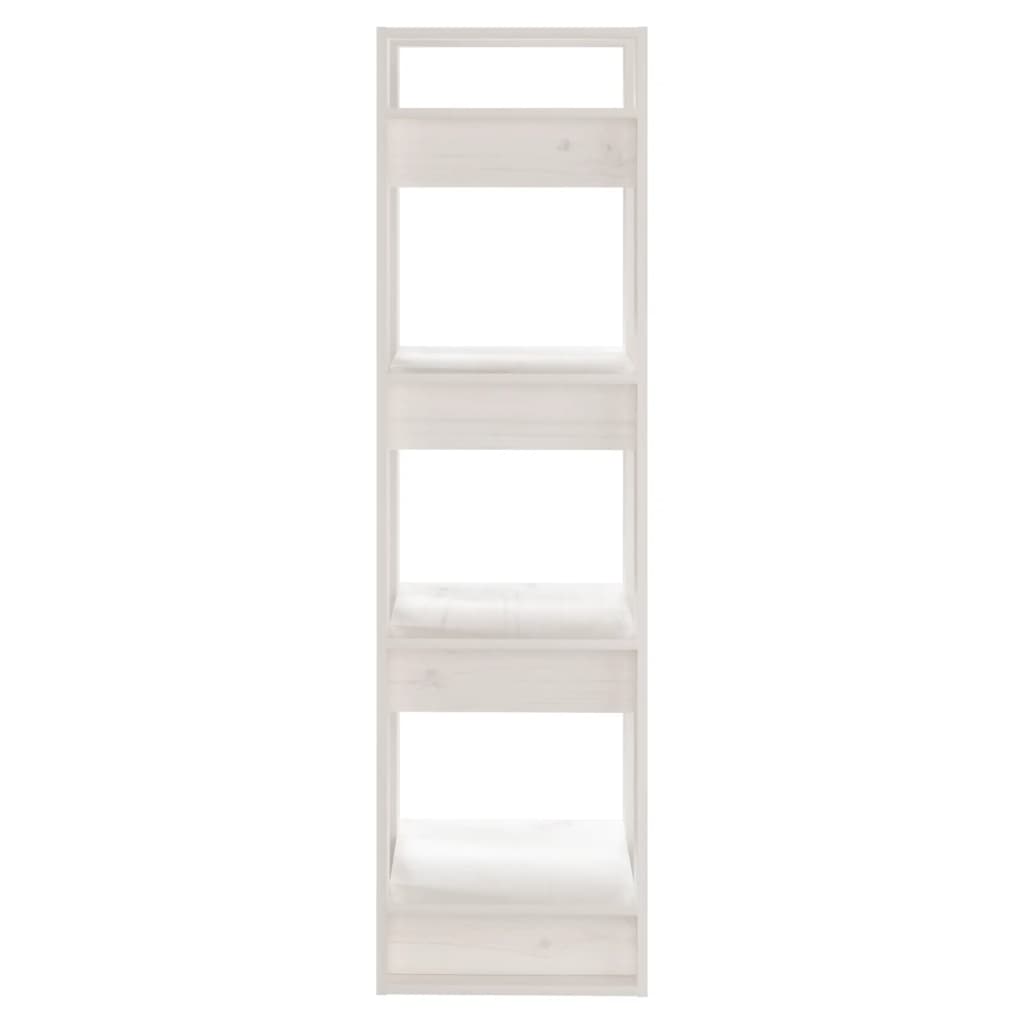 Boekenkast/Kamerscherm 41X35X125 Cm Massief Grenenhout Wit